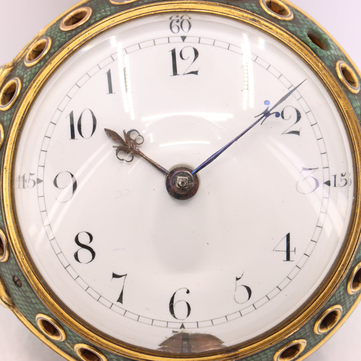 Antique c1700 Brouncker Watts London Quarter Repeater Shagreen Pocket Watch