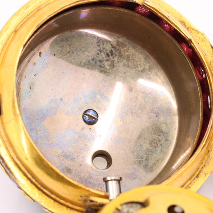 Antique c1700 Brouncker Watts London Quarter Repeater Shagreen Pocket Watch