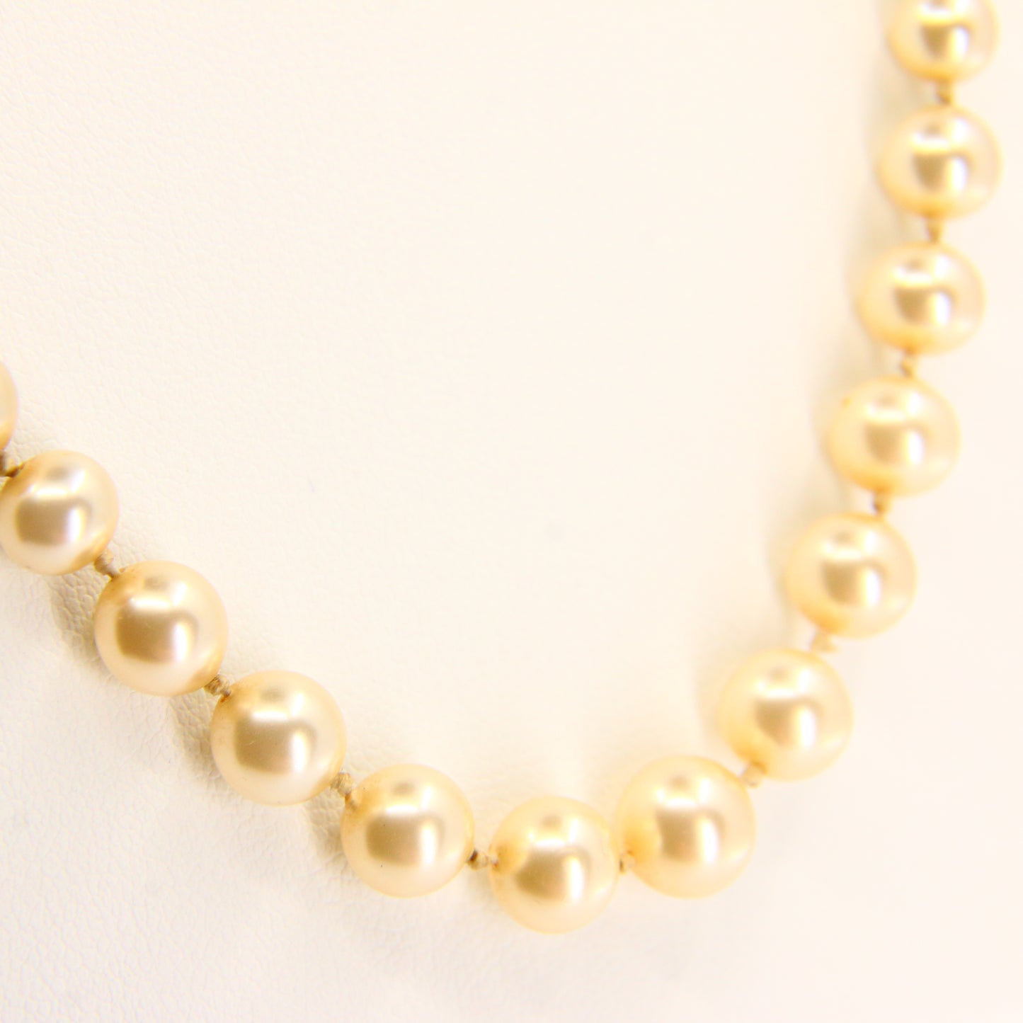 Vintage 9ct Ciro Pearl Necklace 19.5 Inch Graduated Beads Yellow Gold Boxed