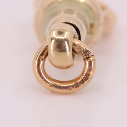 Antique 9ct Yellow Gold Albert Dog Clip Clasp Charm Pendant Holder Jewellery