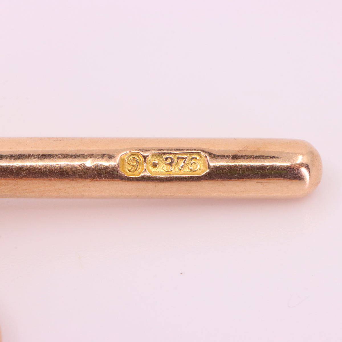 Antique 9ct Hallmarked Rose Gold 4.5 Inch Albert Chain Extension T Bar Dog Clip