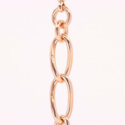 Antique 9ct Hallmarked Rose Gold 4.5 Inch Albert Chain Extension T Bar Dog Clip