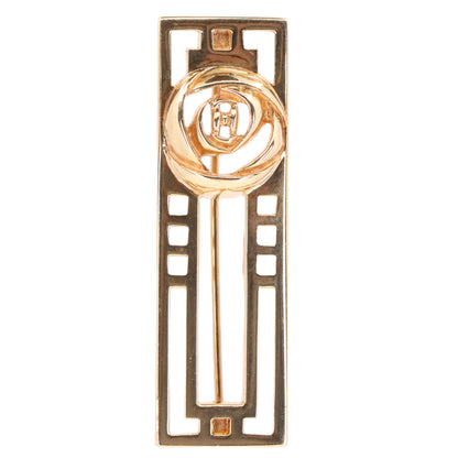 Vintage 9ct Hallmarked Gold Art Nouveau Rennie Mackintosh Brooch Boxed Gift