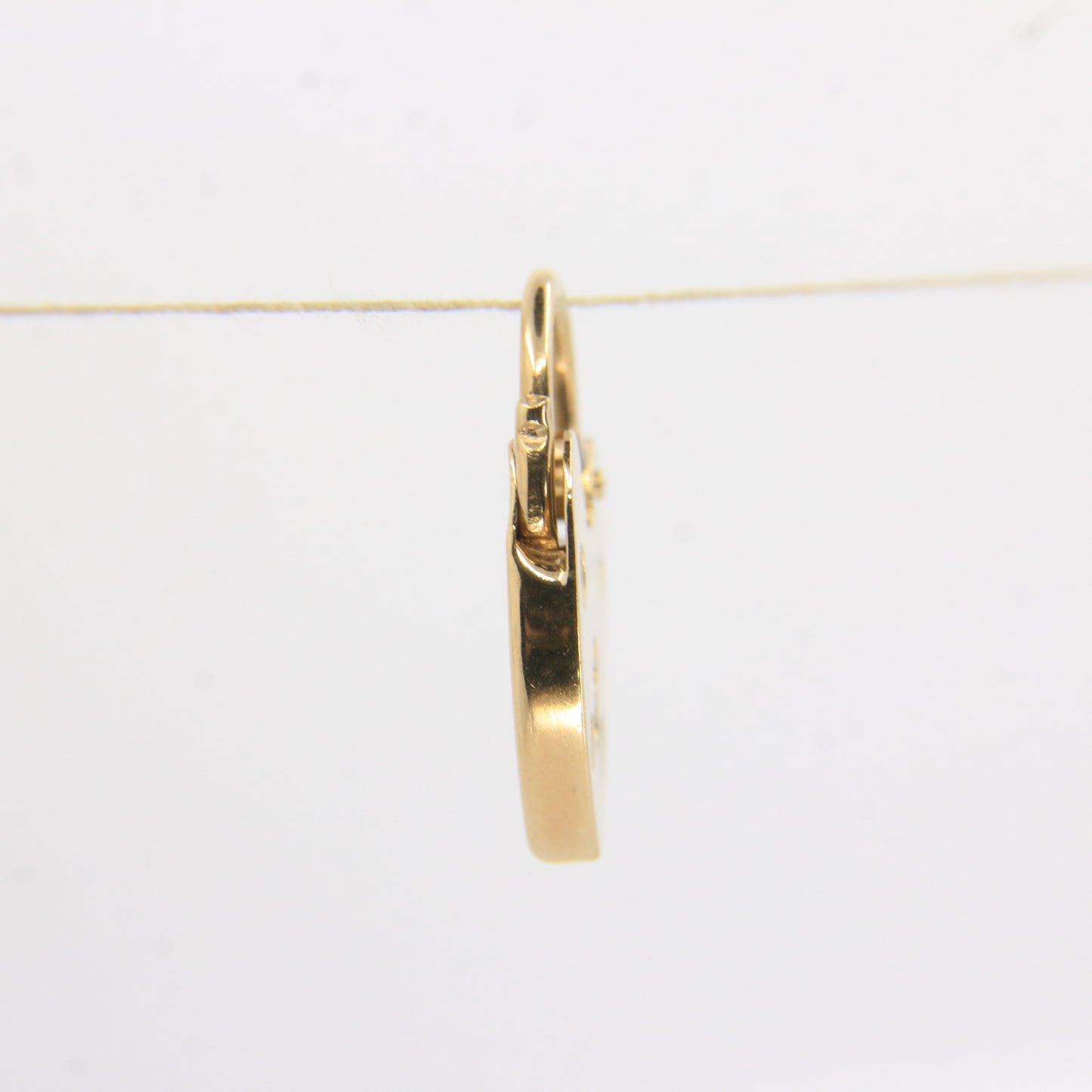 Vintage 9ct Heart Lock Gold Charm Padlock Closer Pendant Hallmarked Gifts Crafts