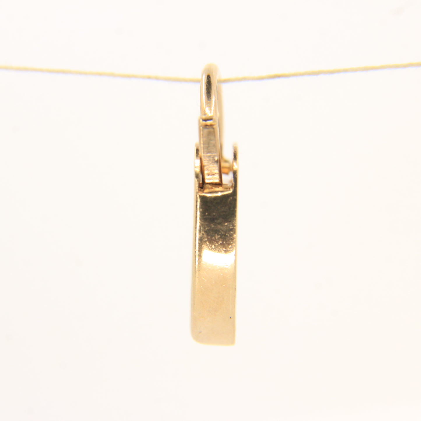 Vintage 9ct Engraved Heart Lock Georg Jenson Gold Charm Padlock Closer Pendant Hallmarked Gift