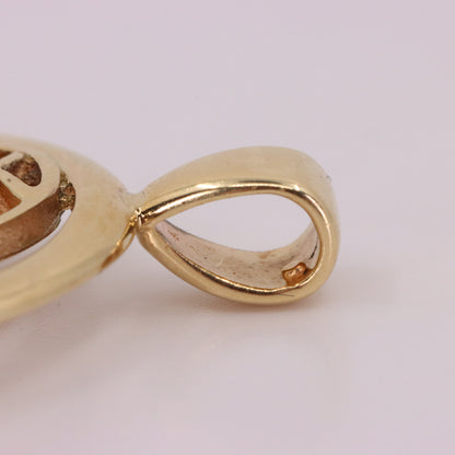 Vintage 9ct Hallmarked Gold Art Nouveau Rennie Mackintosh Pendant Boxed Gift