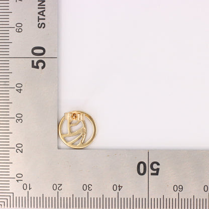 Vintage 9ct Hallmarked Gold Art Nouveau Rennie Mackintosh Earrings Boxed Gift