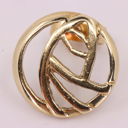 Vintage 9ct Hallmarked Gold Art Nouveau Rennie Mackintosh Earrings Boxed Gift