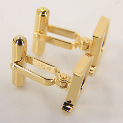 Vintage 18ct Gold Hallmarked “D” Initial Cufflinks Solid Gold Boxed