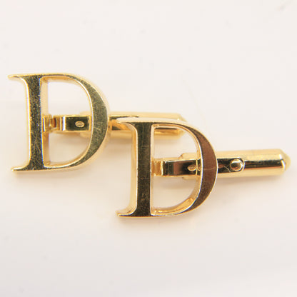 Vintage 18ct Gold Hallmarked “D” Initial Cufflinks Solid Gold Boxed