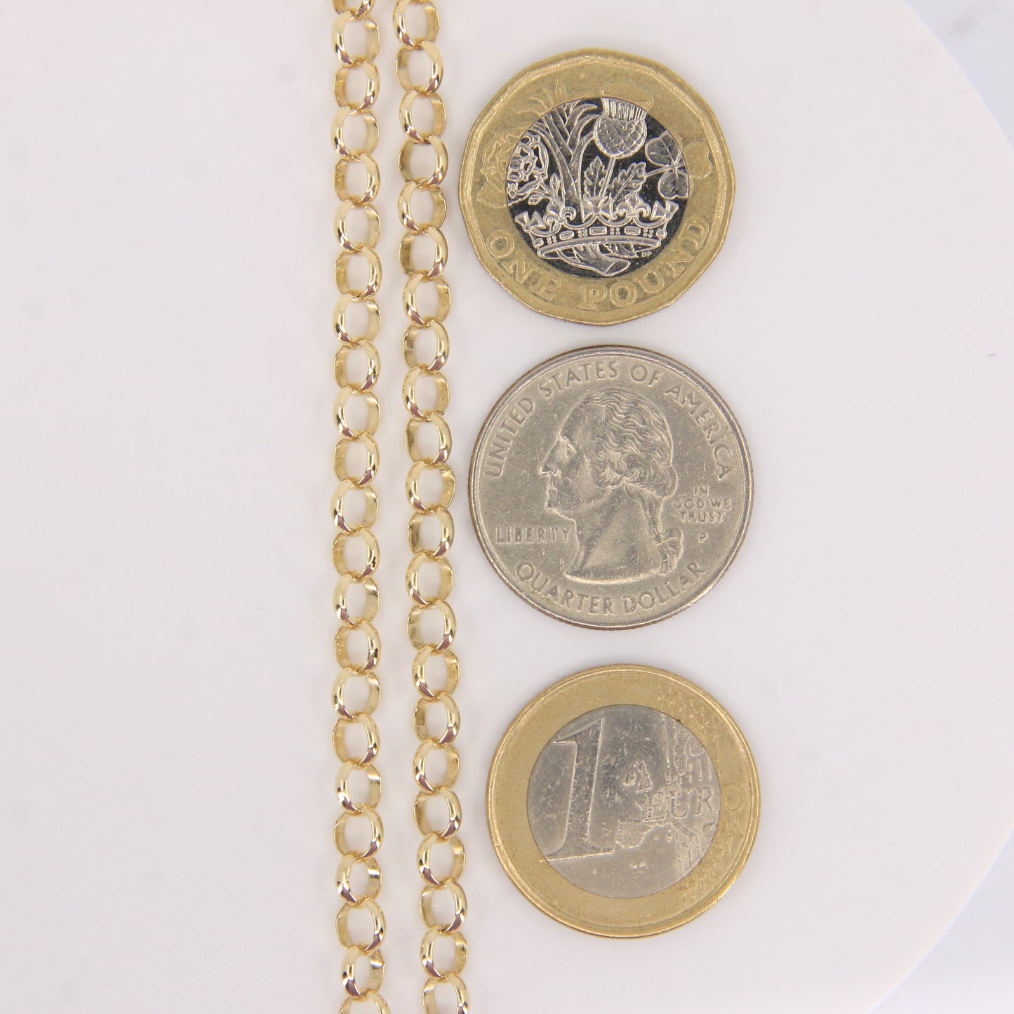 Vintage 9ct Gold Hallmarked 30 Inch Belcher Chain Necklace Boxed