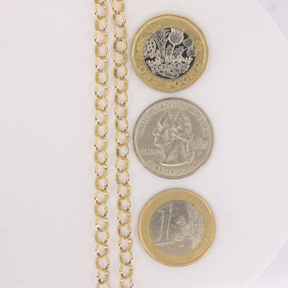 Vintage 9ct Gold Hallmarked 30 Inch Belcher Chain Necklace Boxed