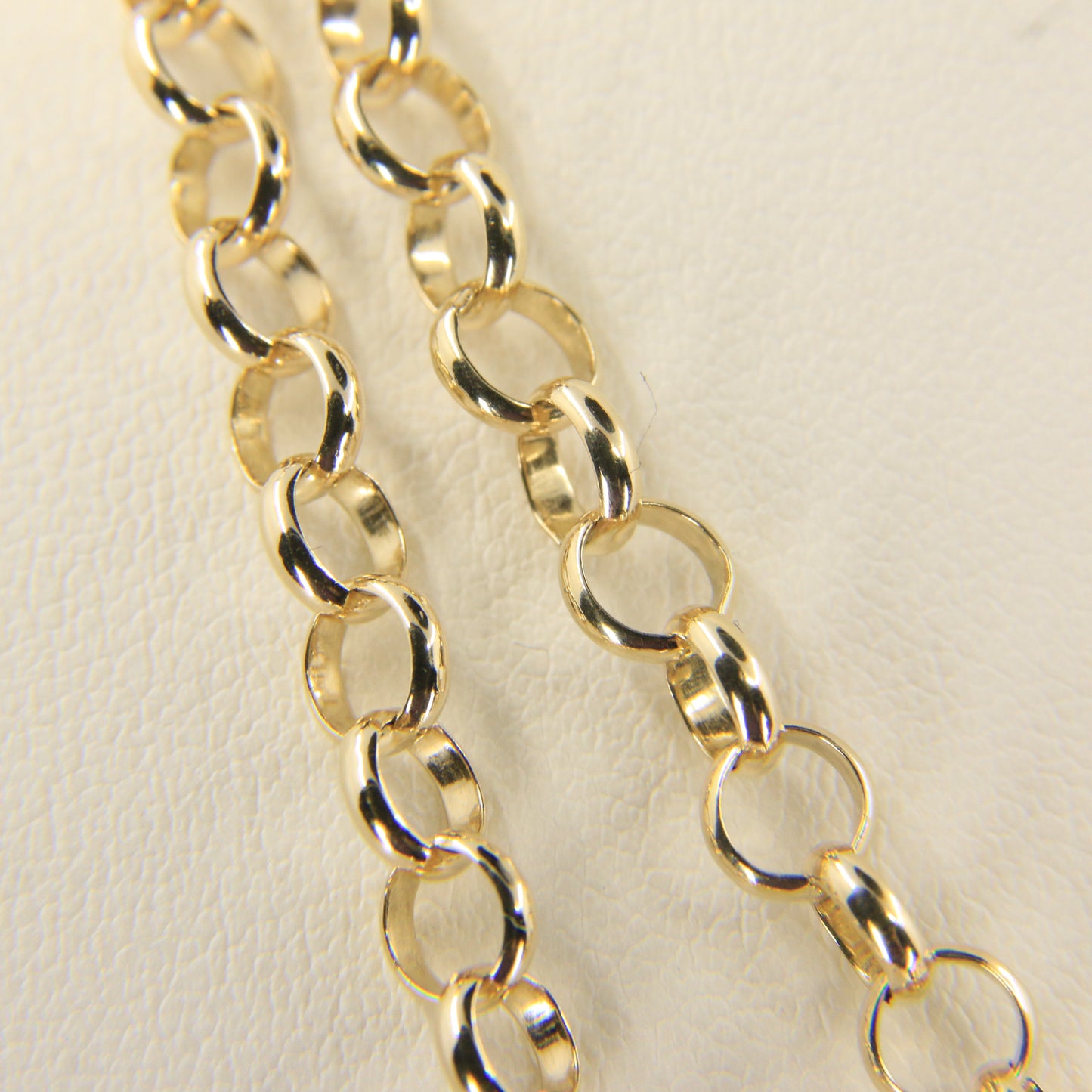 Vintage 9ct Gold Hallmarked 30 Inch Belcher Chain Necklace Boxed