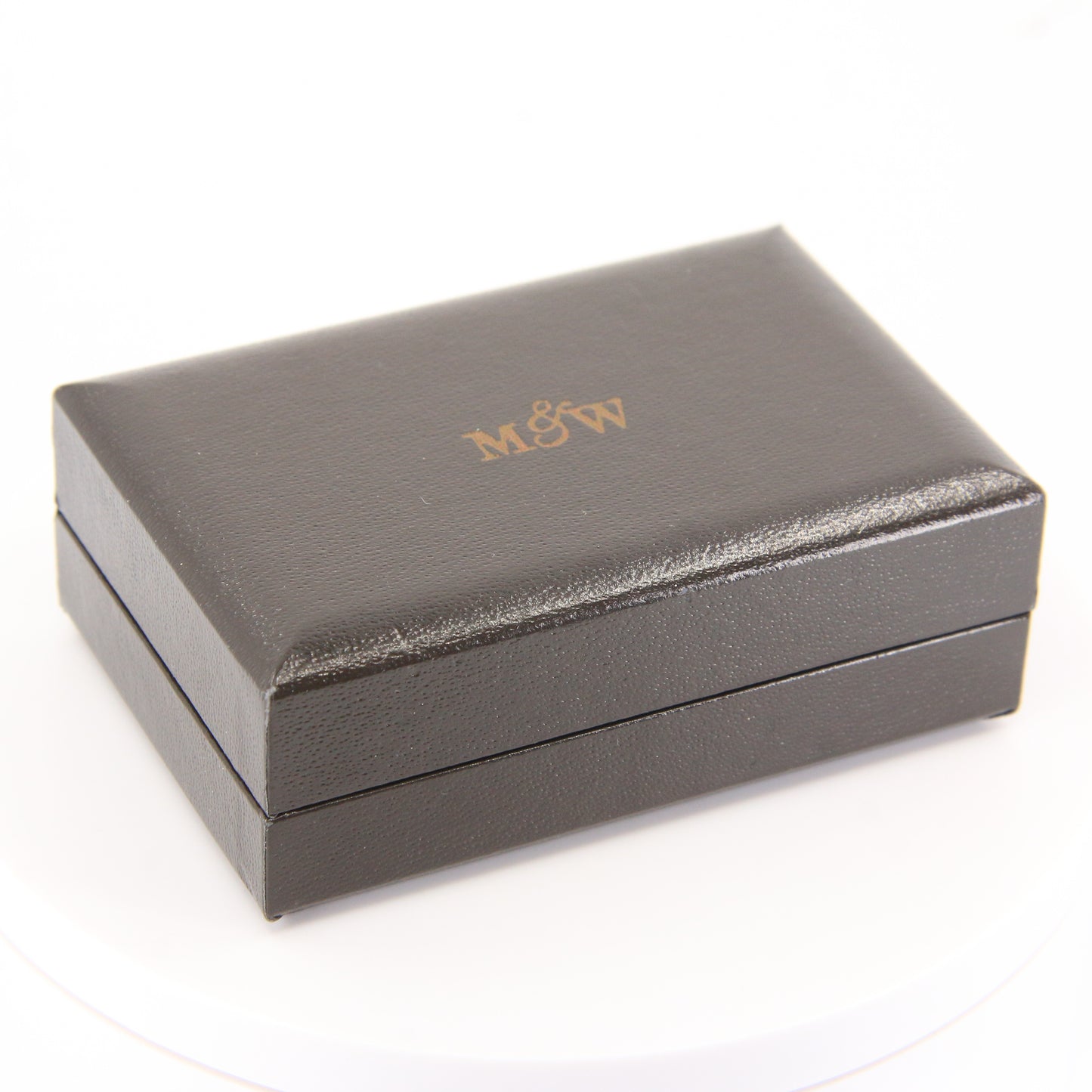 Vintage 18ct Gold Hallmarked Mother of Pearl Button Style Cufflinks Boxed