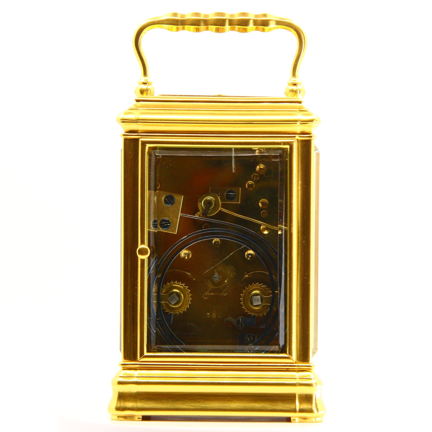 Antique Carriage Clock Small Repeater Striking 8 Day Movement French 1880