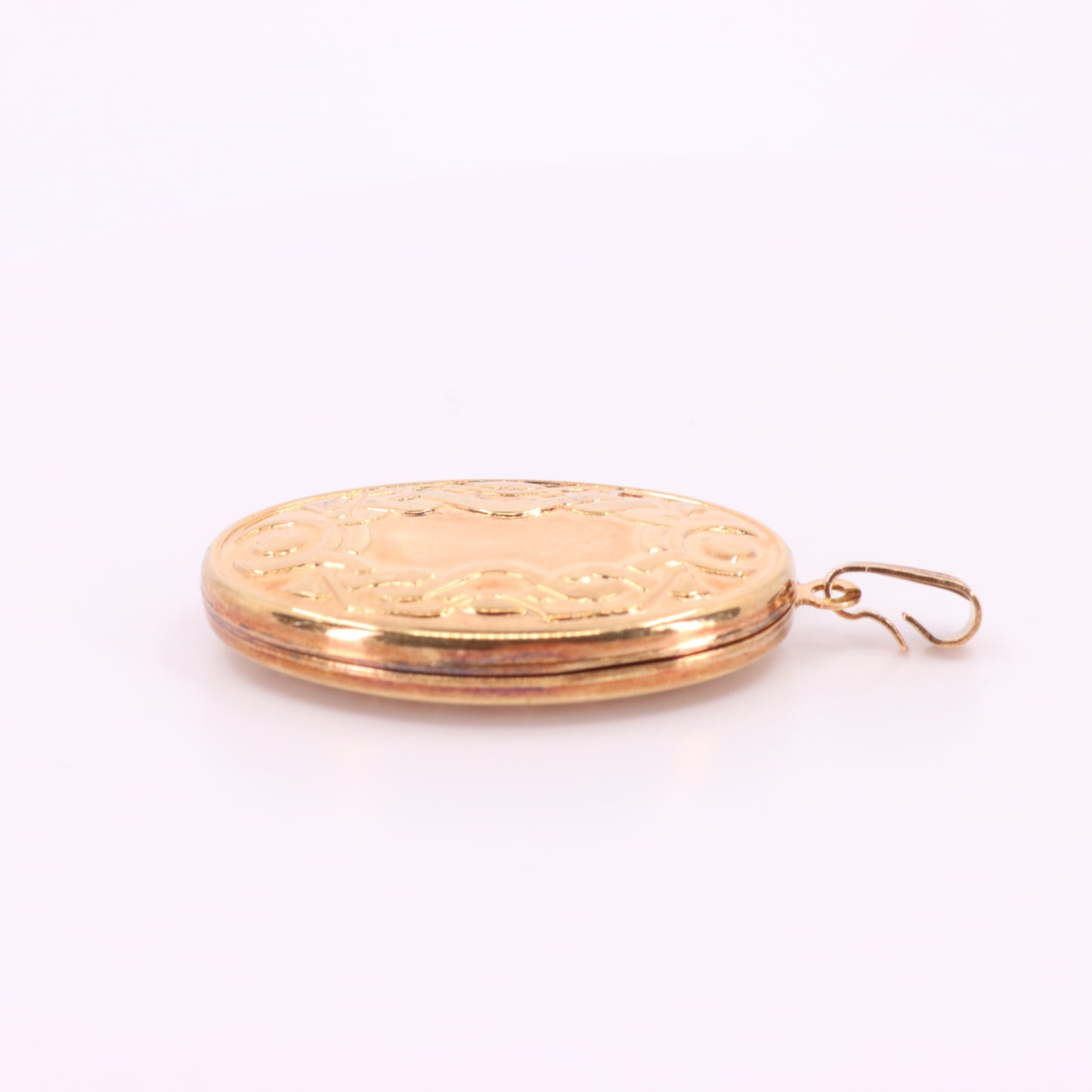 Vintage 9ct Hallmarked Gold Celtic 2 Photo Locket Pendant Yellow Gold Charm