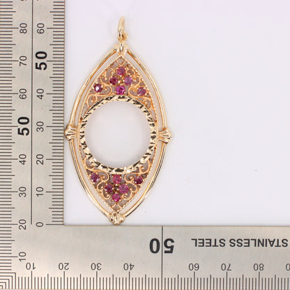 Vintage 9ct Hallmarked Gold Full Sovereign Coin Mount Pendant Display Frame