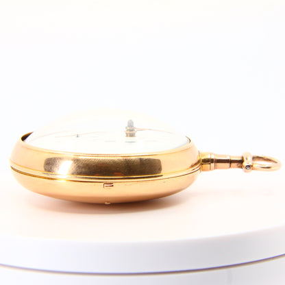 Antique 18ct Yellow Gold Pair Case Pocket Watch London 1806 Doctors Timepiece Stop Lever