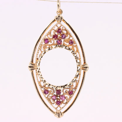 Vintage 9ct Hallmarked Gold Full Sovereign Coin Mount Pendant Display Frame