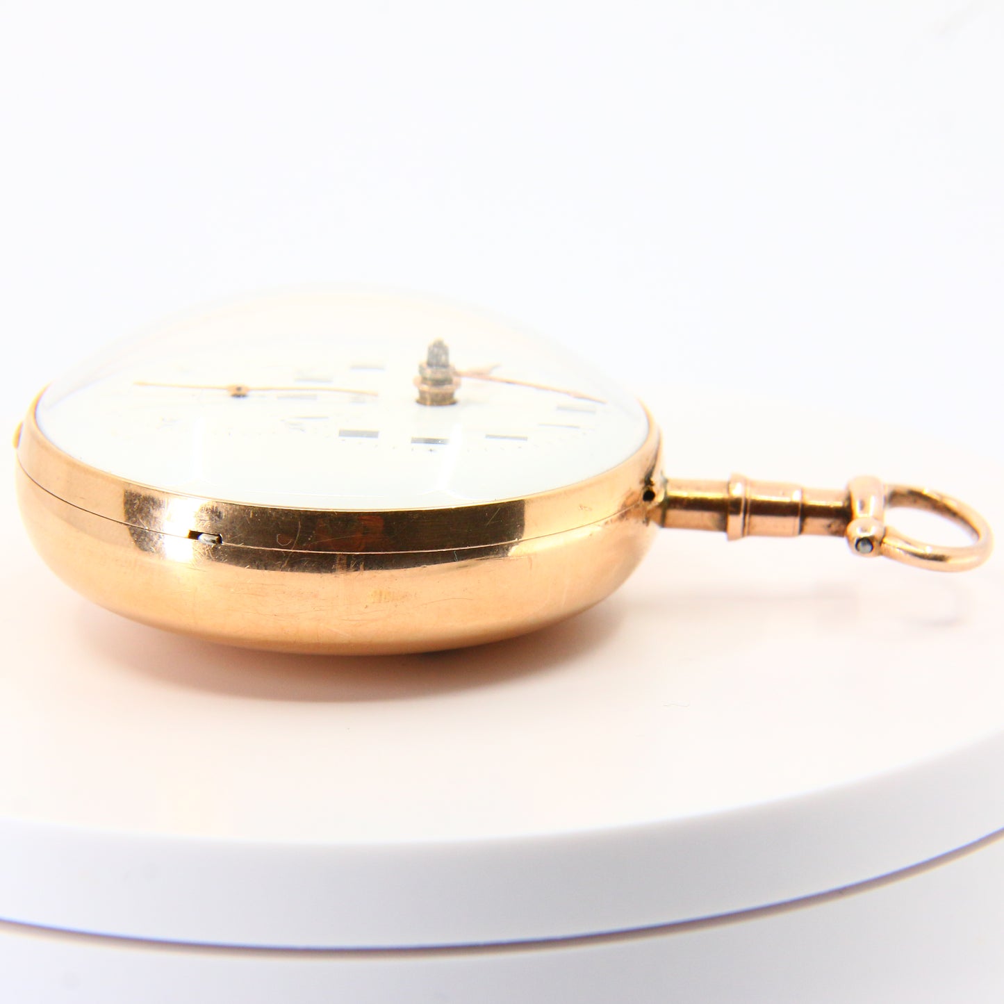 Antique 18ct Yellow Gold Pair Case Pocket Watch London 1806 Doctors Timepiece Stop Lever