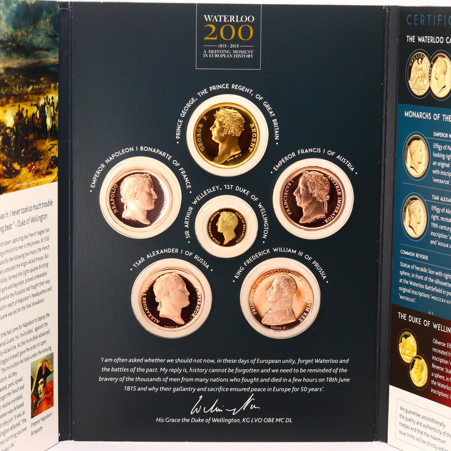 Waterloo 200 Year Anniversary The Battle Of Waterloo 1815-2015 COMPLETE COIN SET