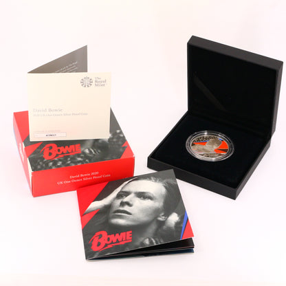 2020 Royal Mint Silver & Gold Proof David Bowie Coin Set - Music Legends