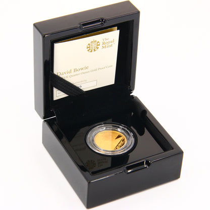 2020 Royal Mint Gold Proof David Bowie Coin 1/4oz - Music Legends - Royal Mint