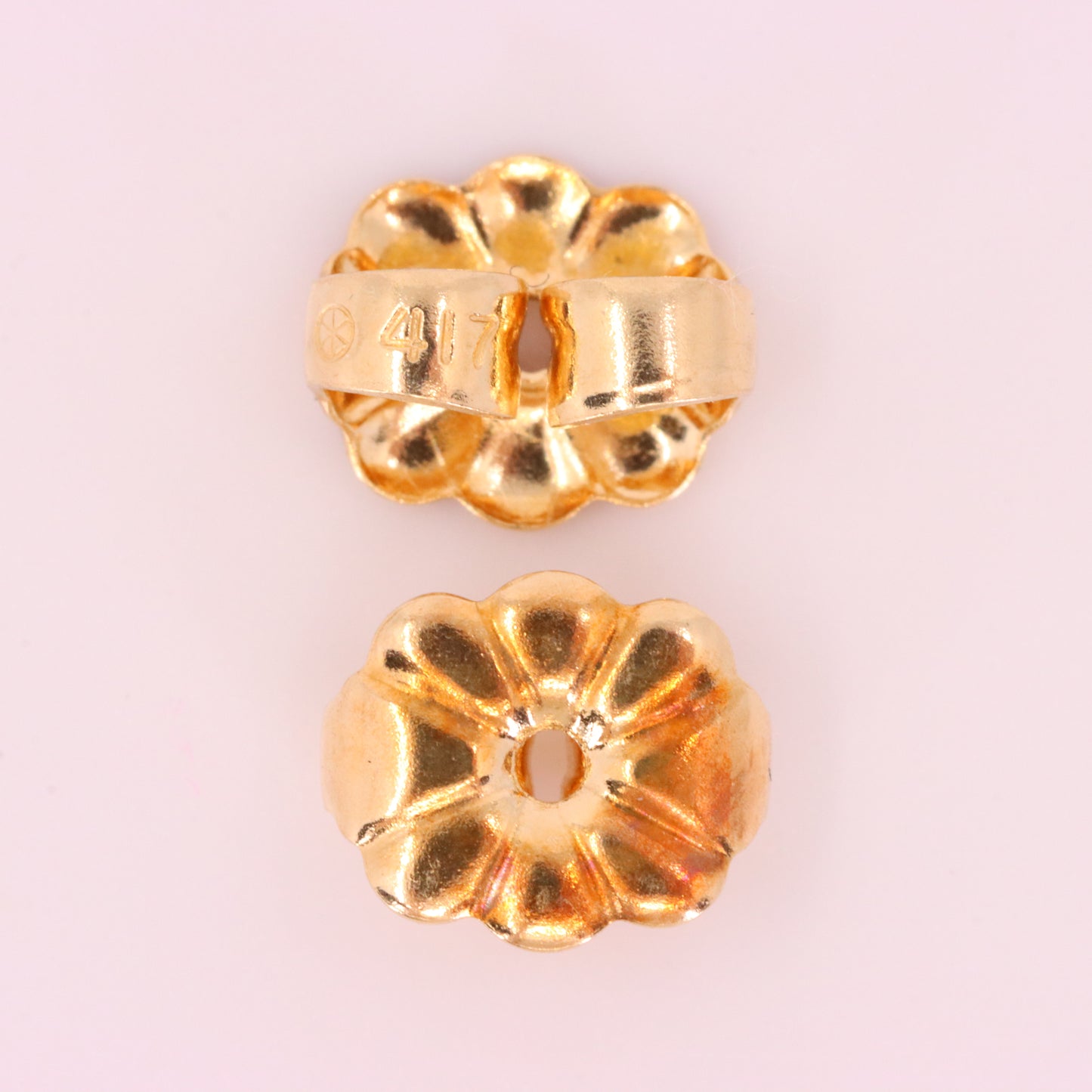 Vintage 9ct Hallmarked Yellow Gold Daisy Flower Drop Stud Earrings Boxed Gift