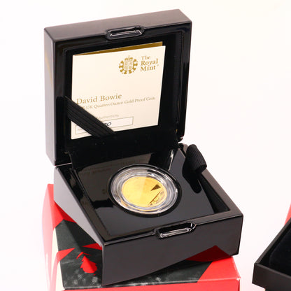 2020 Royal Mint Silver & Gold Proof David Bowie Coin Set - Music Legends