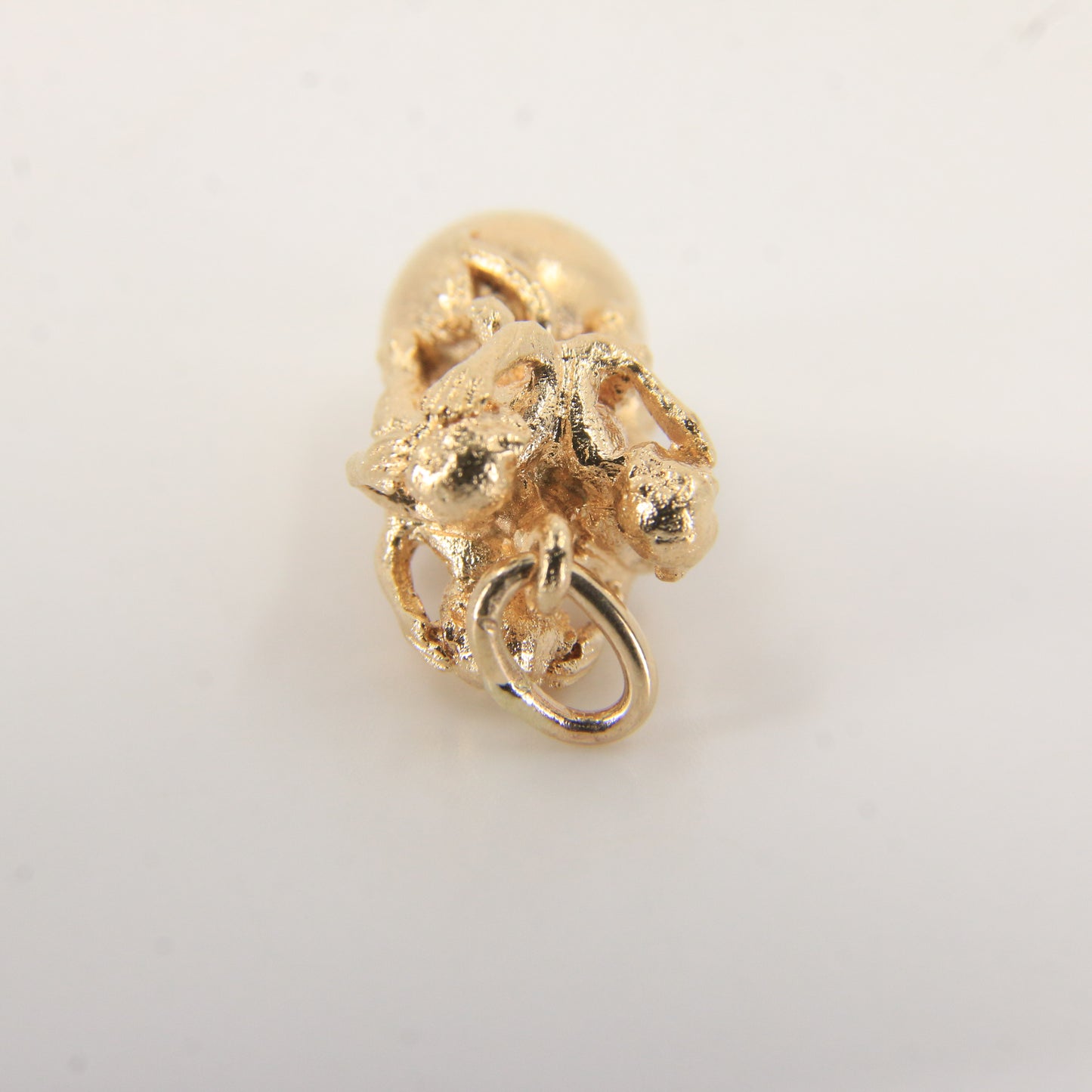 Vintage 9ct Three Wise Monkeys Pendant Charm Yellow Gold Gift