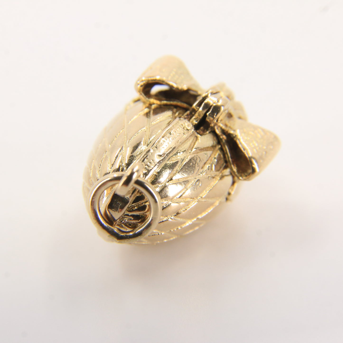 Vintage 9ct Hallmarked Opening Egg & Chick Charm Pendant Gold Gift