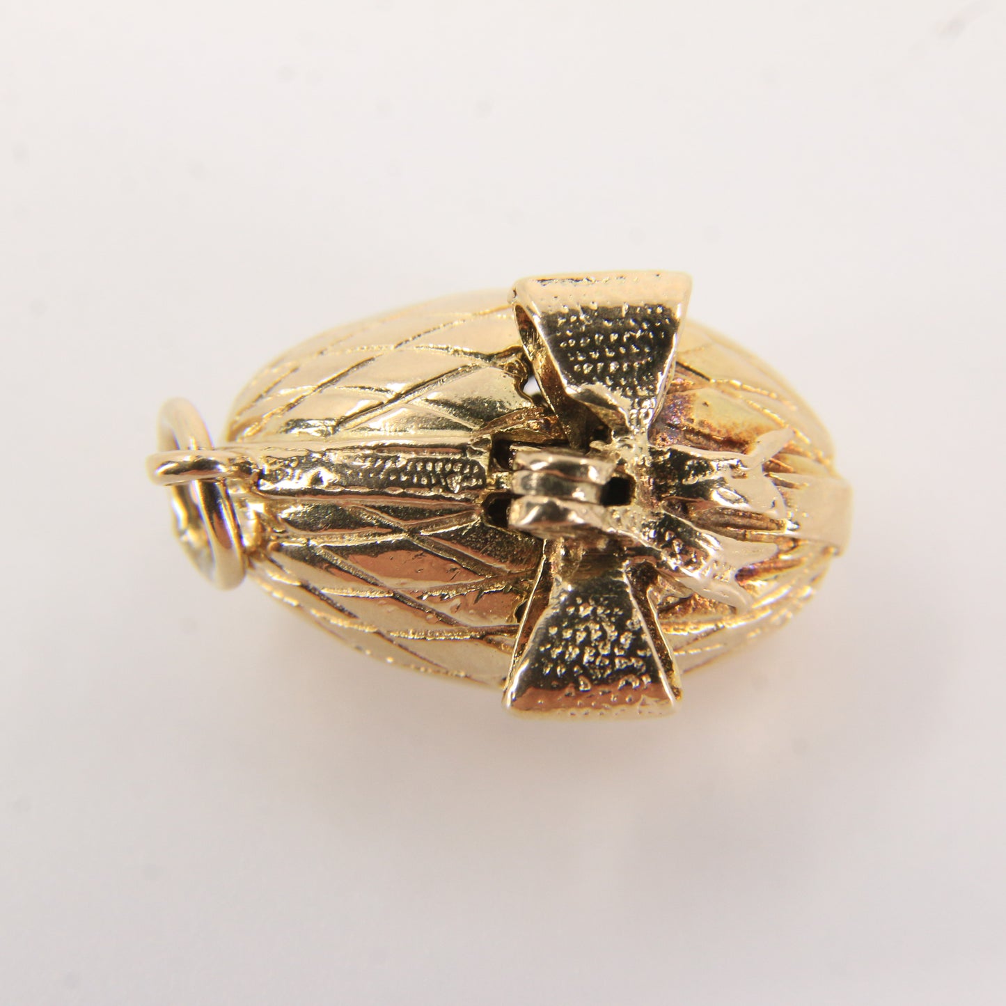 Vintage 9ct Hallmarked Opening Egg & Chick Charm Pendant Gold Gift