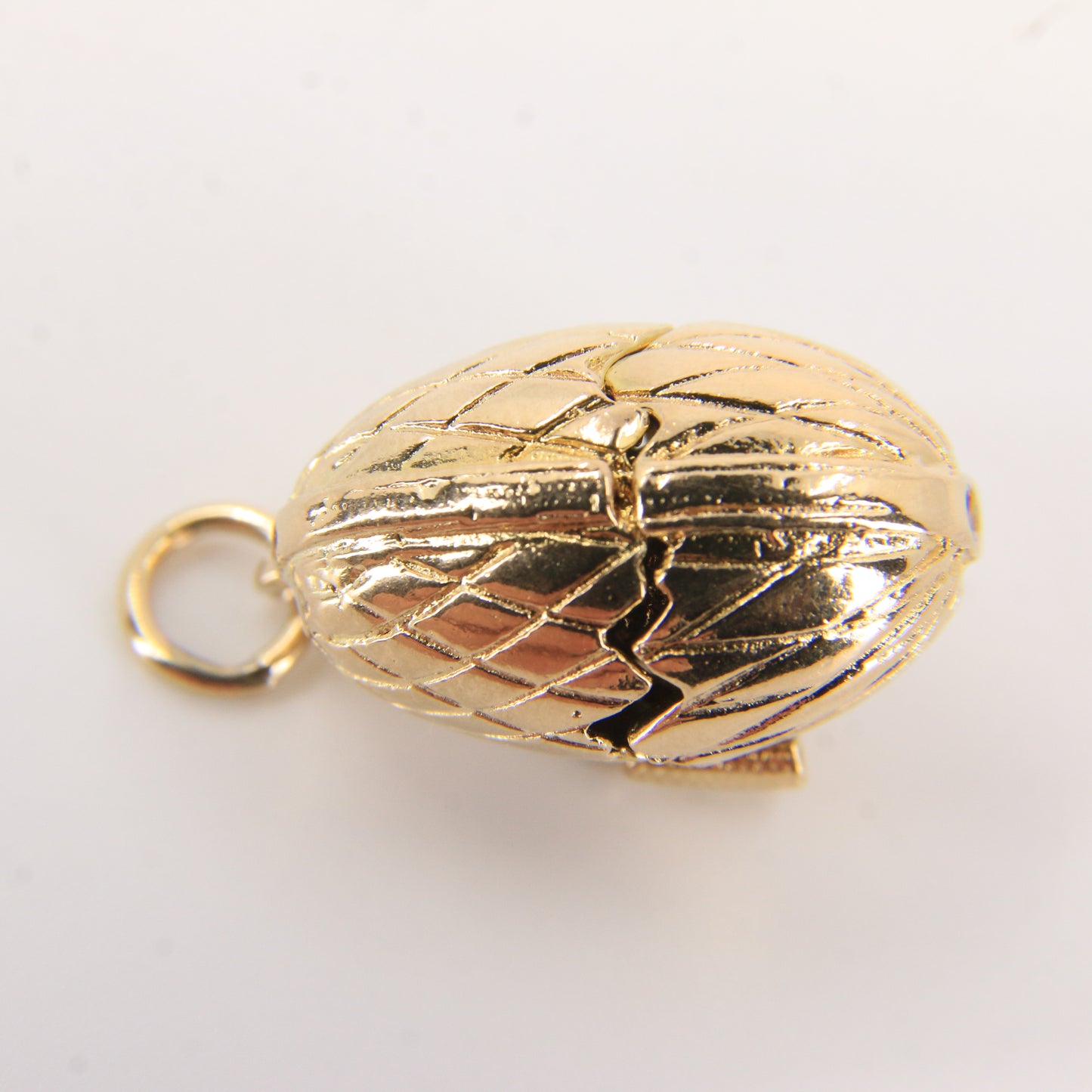 Vintage 9ct Hallmarked Opening Egg & Chick Charm Pendant Gold Gift