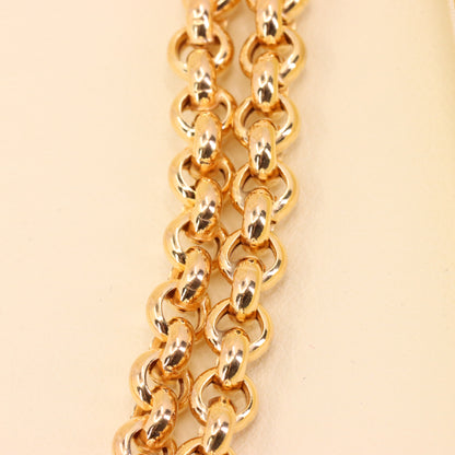 Vintage 9ct Hallmarked Yellow Gold 27 Inch 4mm Belcher Chain Necklace Boxed Gift
