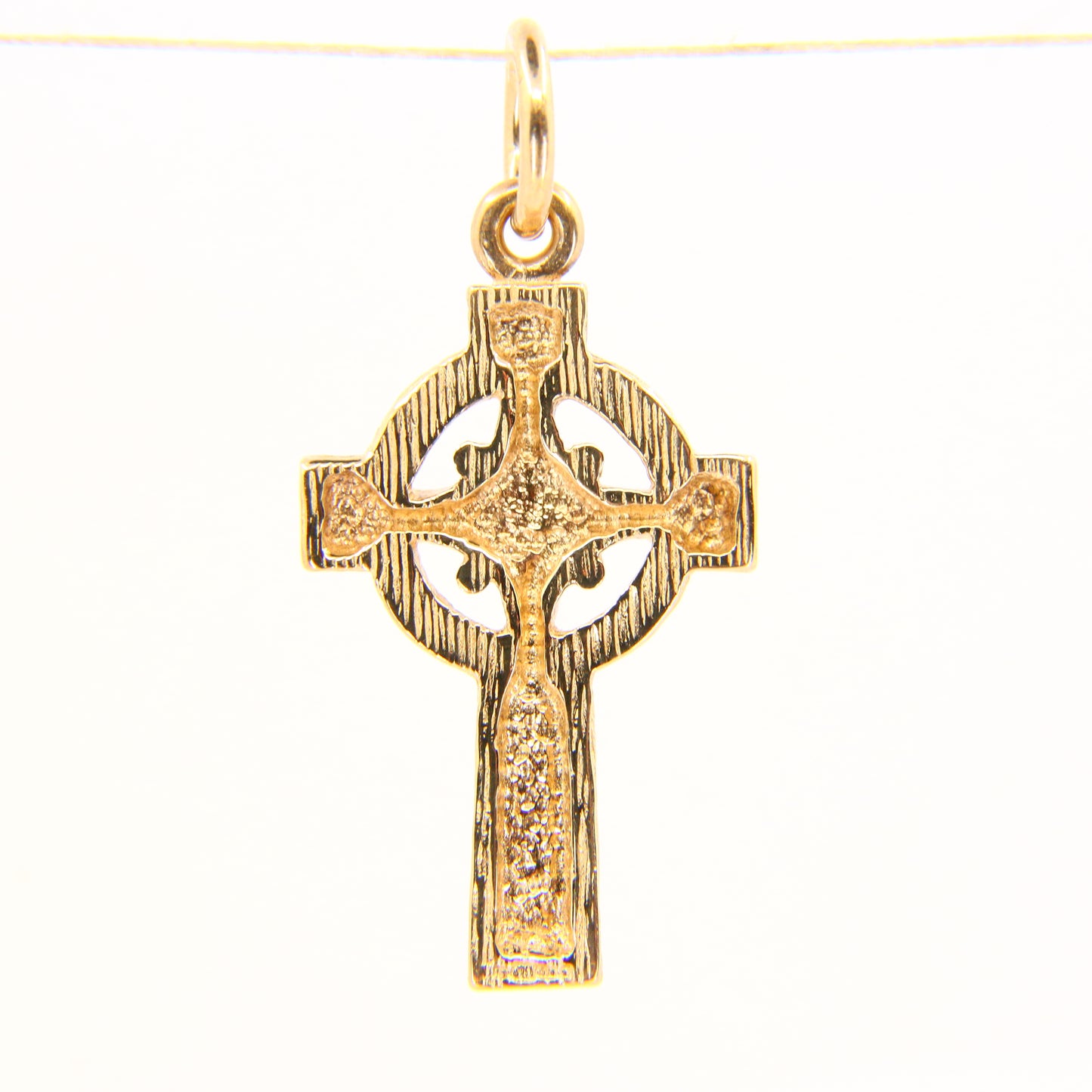 Vintage 9ct Gold Celtic Iona Cross Pendant Hallmarked Yellow Gold Charm Gift