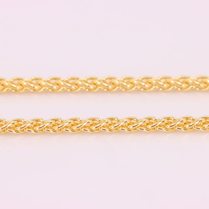 Vintage 18ct Yellow Gold Hallmarked 20 Inch Rope Chain Necklace 1mm Boxed Gift