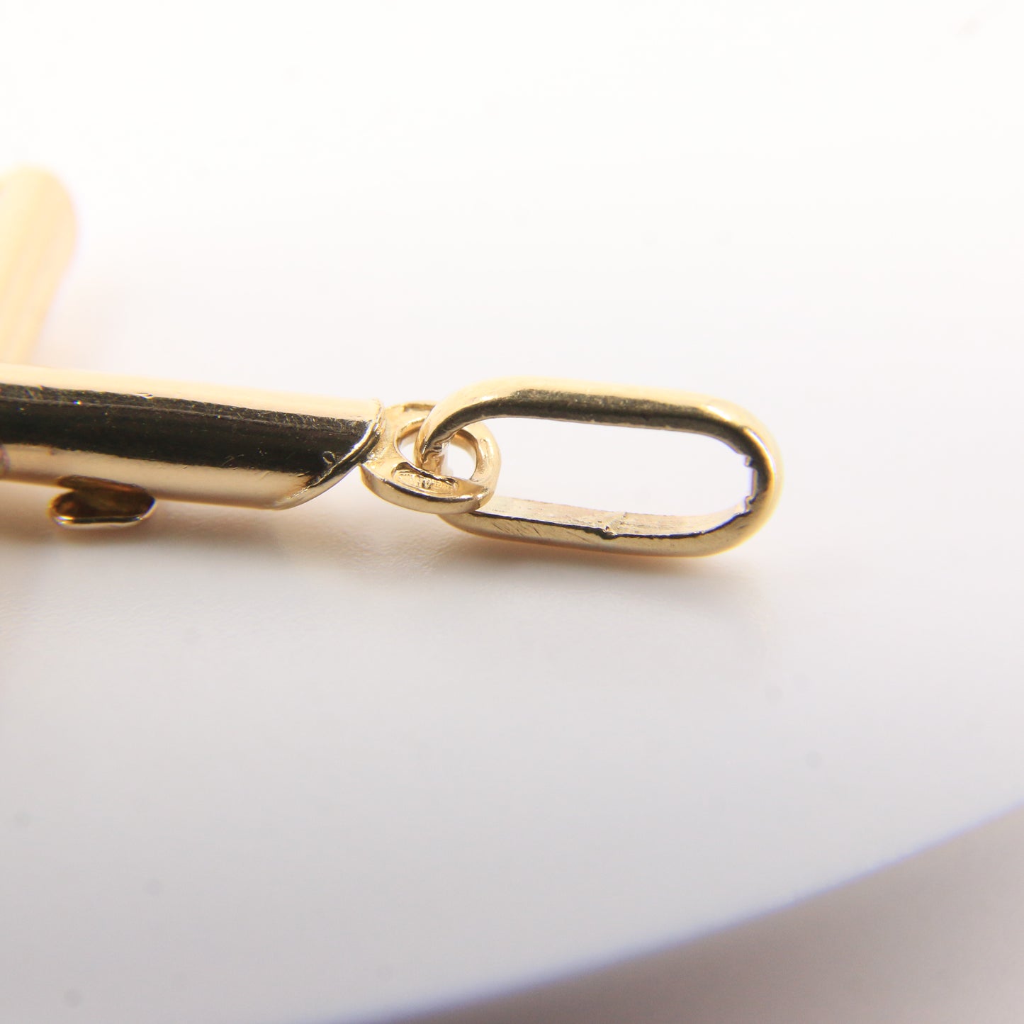 Vintage 9ct Yellow Gold Crucifix Cross Pendant Italian Religious Charm Gift