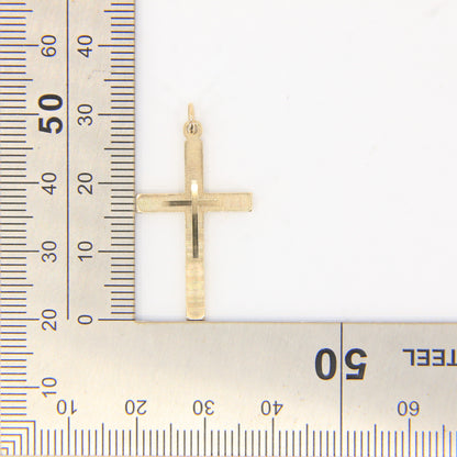 Vintage 9ct Hallmarked Solid Gold Cross Pendant Charm Religious Gift