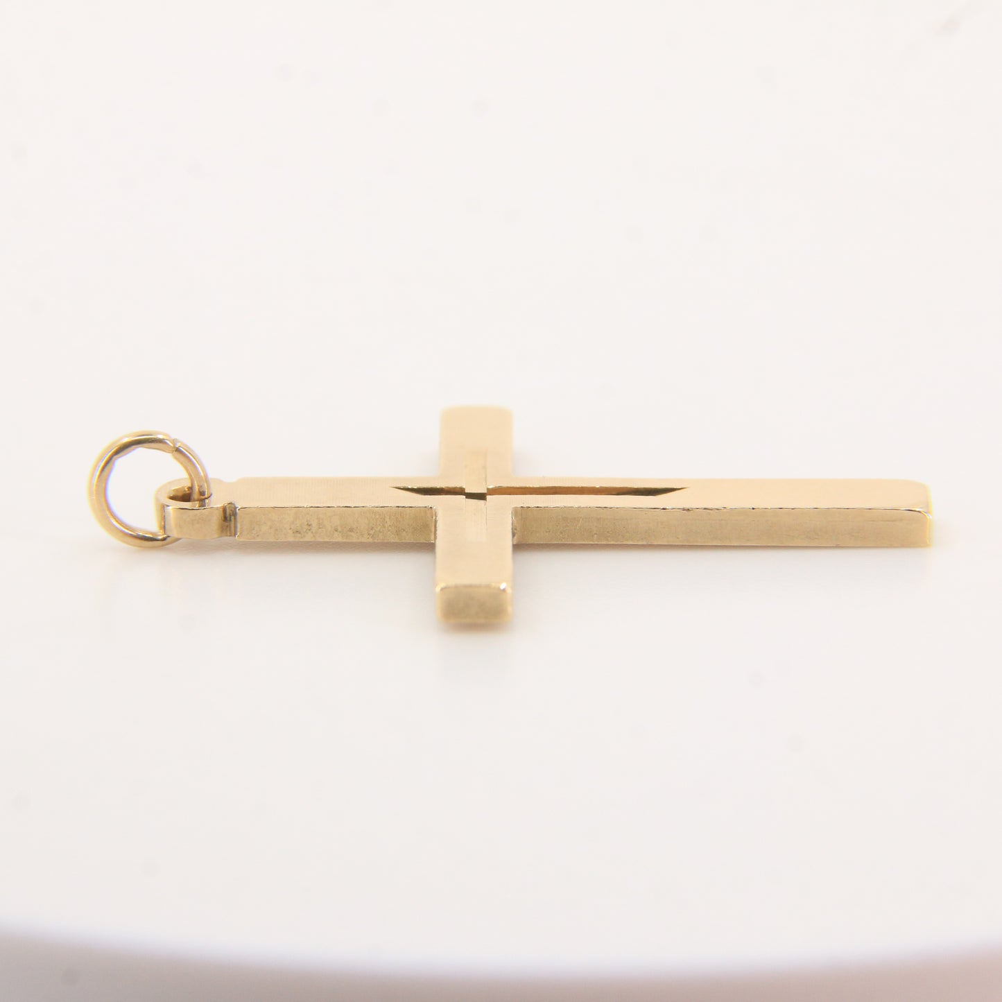 Vintage 9ct Hallmarked Solid Gold Cross Pendant Charm Religious Gift