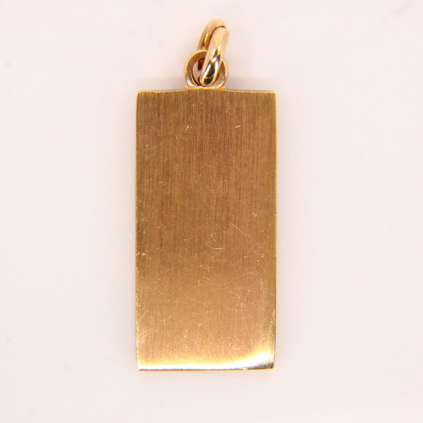 Vintage 9ct Gold Ingot Pendant Hallmarked Birmingham 1978 Yellow Gold Charm Gift