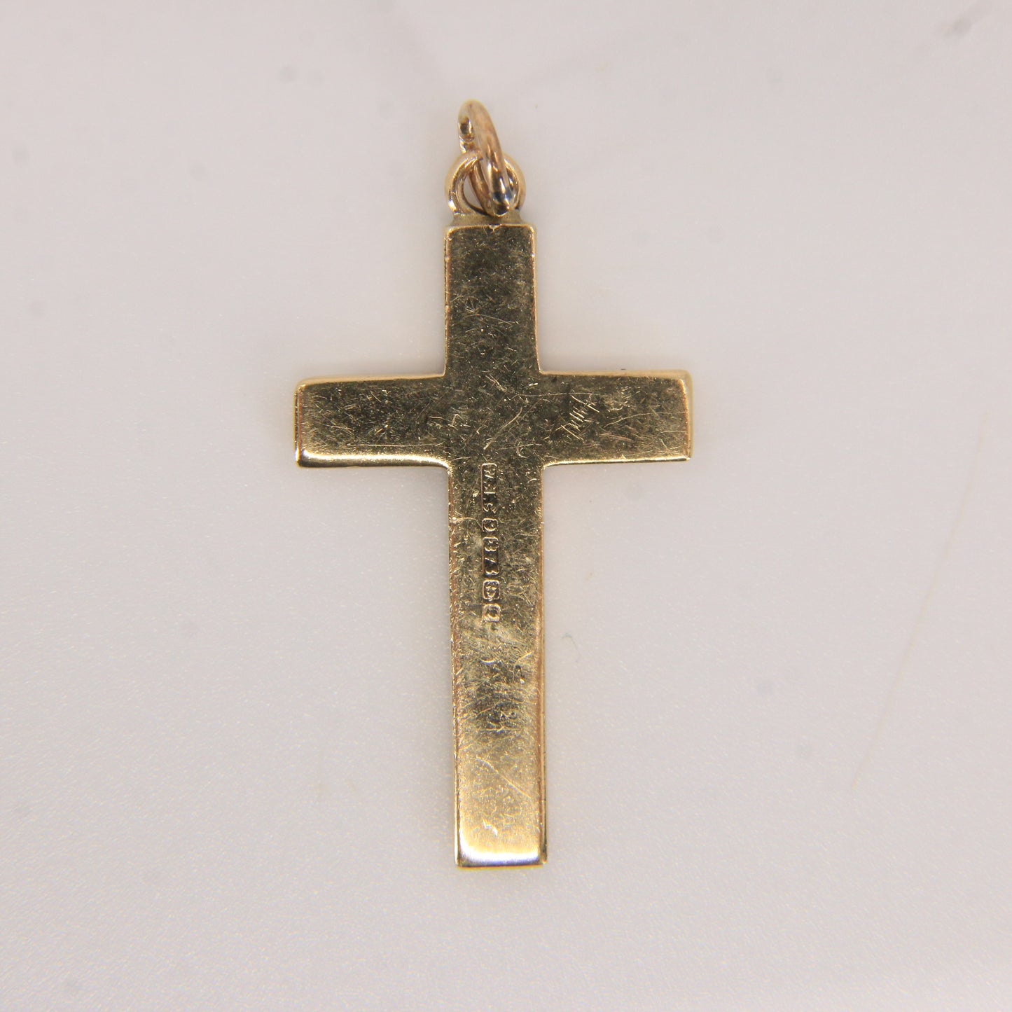 Vintage 9ct Hallmarked Solid Gold Cross Pendant Charm Religious Gift