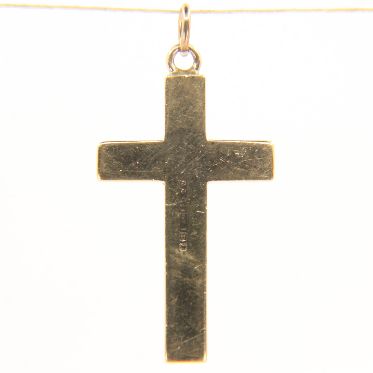 Vintage 9ct Hallmarked Solid Gold Cross Pendant Charm Religious Gift