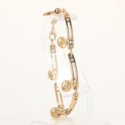 Vintage 9ct Yellow Gold Hallmarked Rennie Mackintosh Bracelet 7.5 Inch Boxed Gift