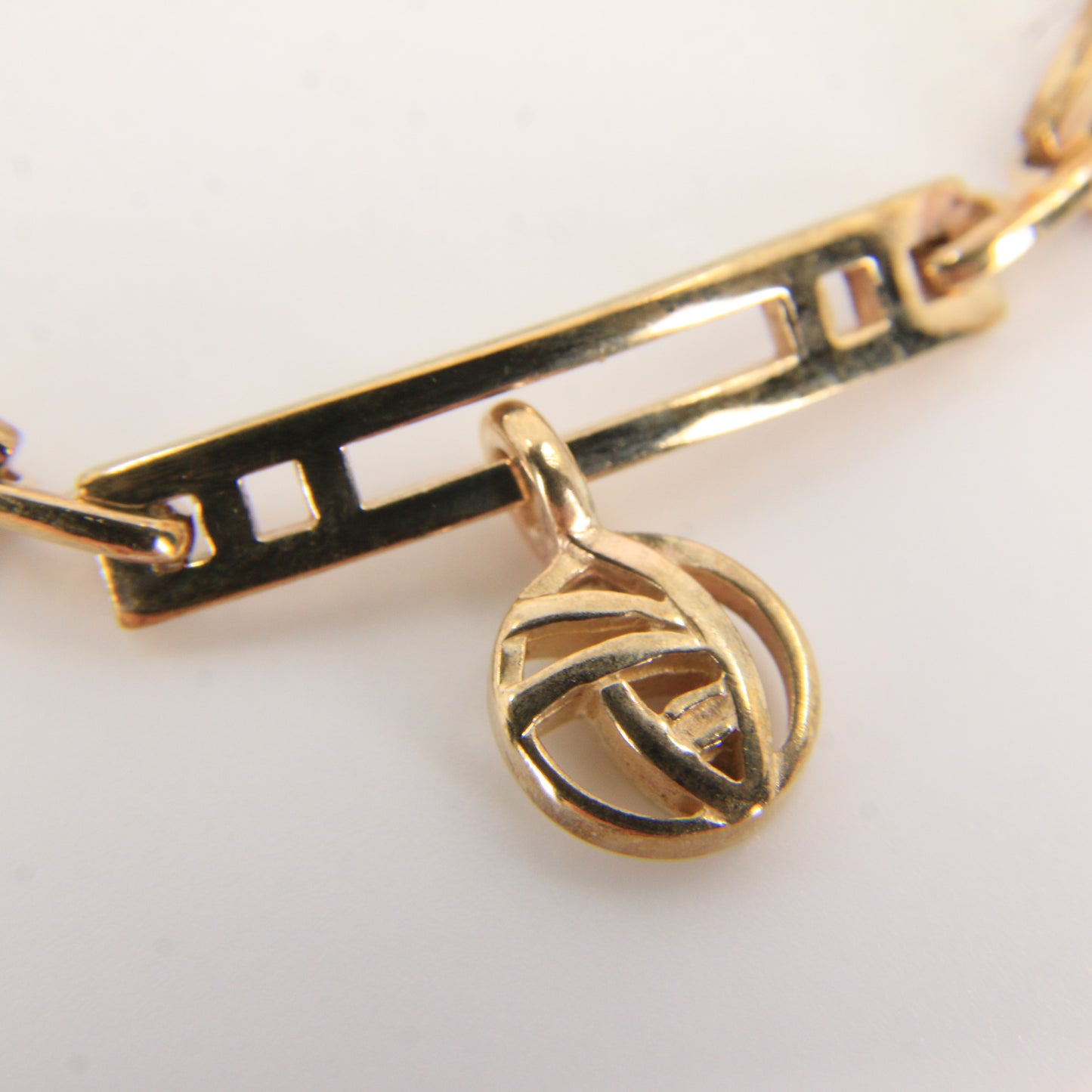 Vintage 9ct Yellow Gold Hallmarked Rennie Mackintosh Bracelet 7.5 Inch Boxed Gift