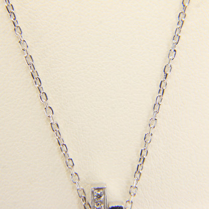 Vintage Gucci 18ct White Gold Diamond Cross Pendant Necklace Boxed Gift