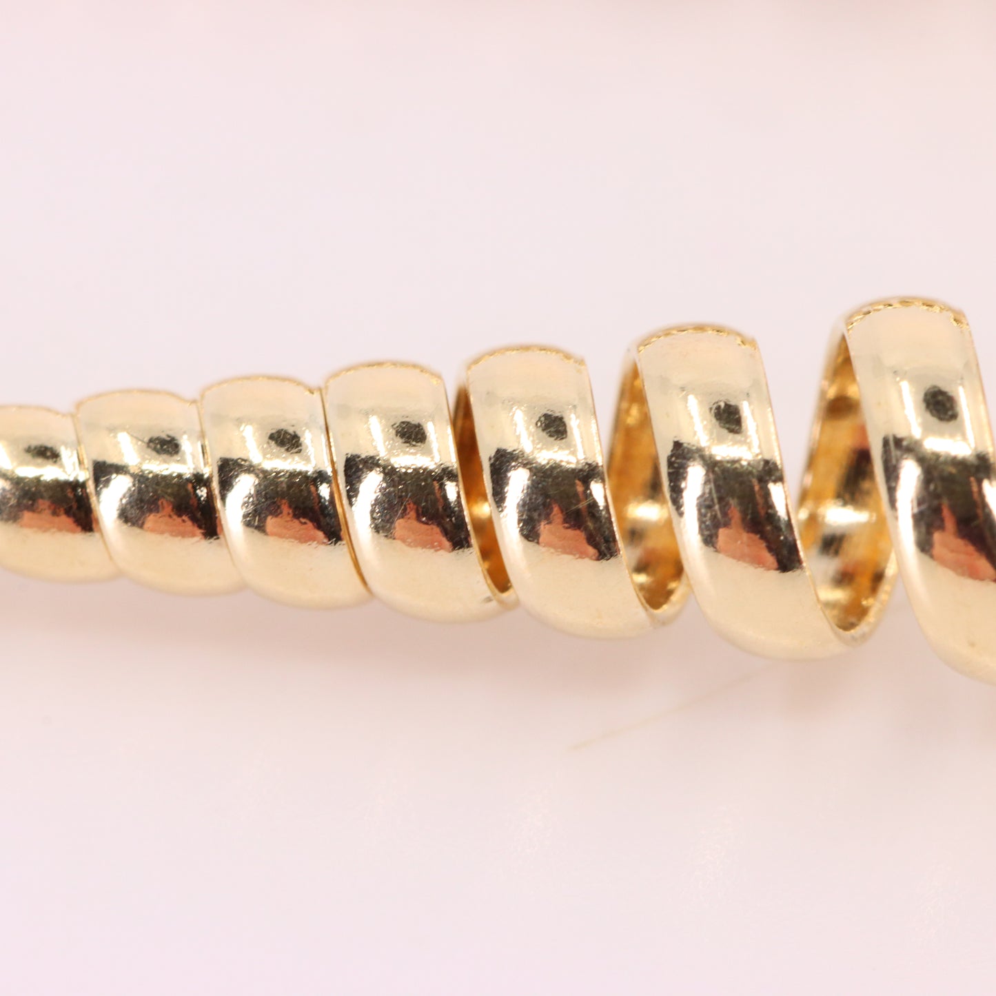 Vintage 9ct Hallmarked Yellow Gold Spiral Drop Dangle Earrings Boxed Gift