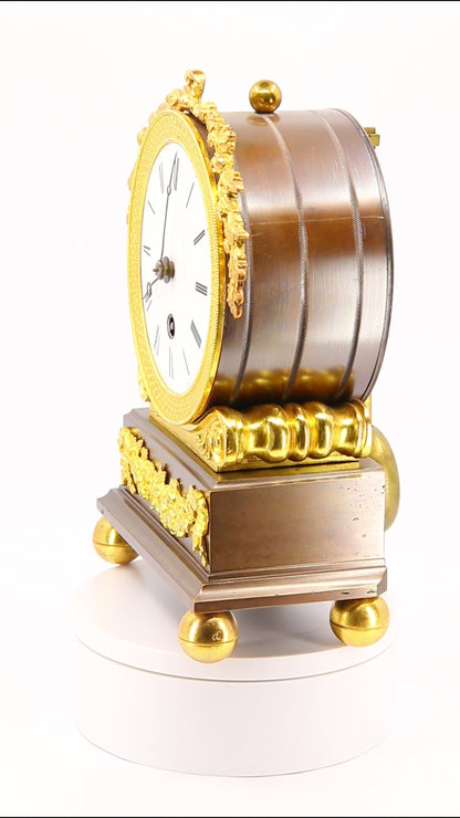 Antique English Ormolu and Bronze Mantel Clock Antique Clock